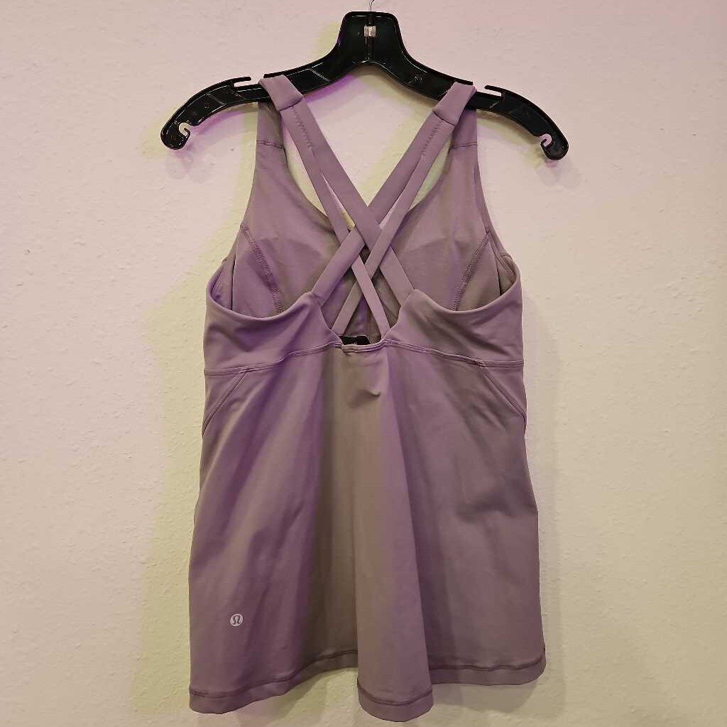 LULULEMON,ATHLETA TANK TOP ,GRY,10