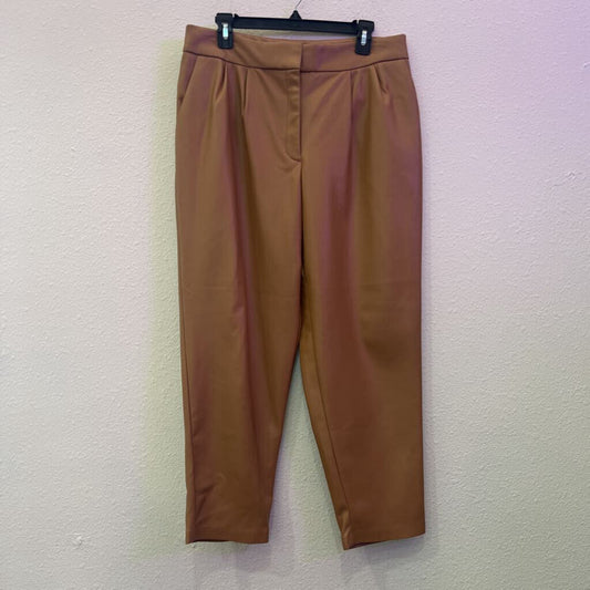 EXPRESS,LEATHER PANT,TAN,12