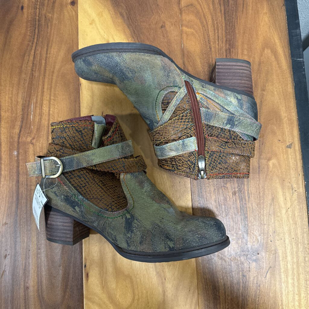 L'ARTISTE,LARTISTE BOOTIE ,GRN/BRN ,39