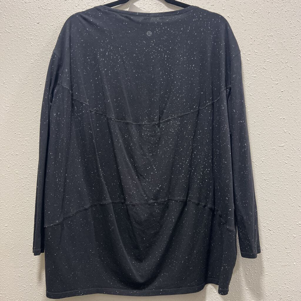 LULULEMON,LULU SPECKALD LS,BLACK,8