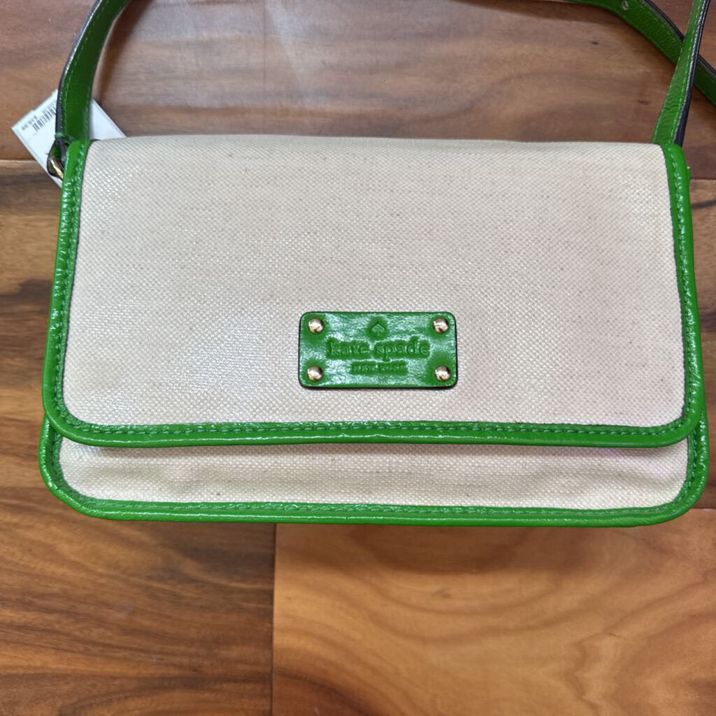 KATE SPADE,KS CROSSBODY,CRM/GRN