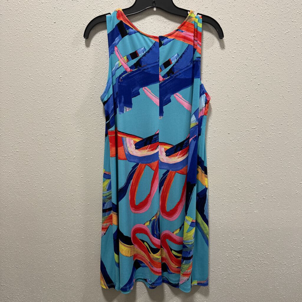 CLARA SUN WOO,CSW TANK,BLU/MULTI,M