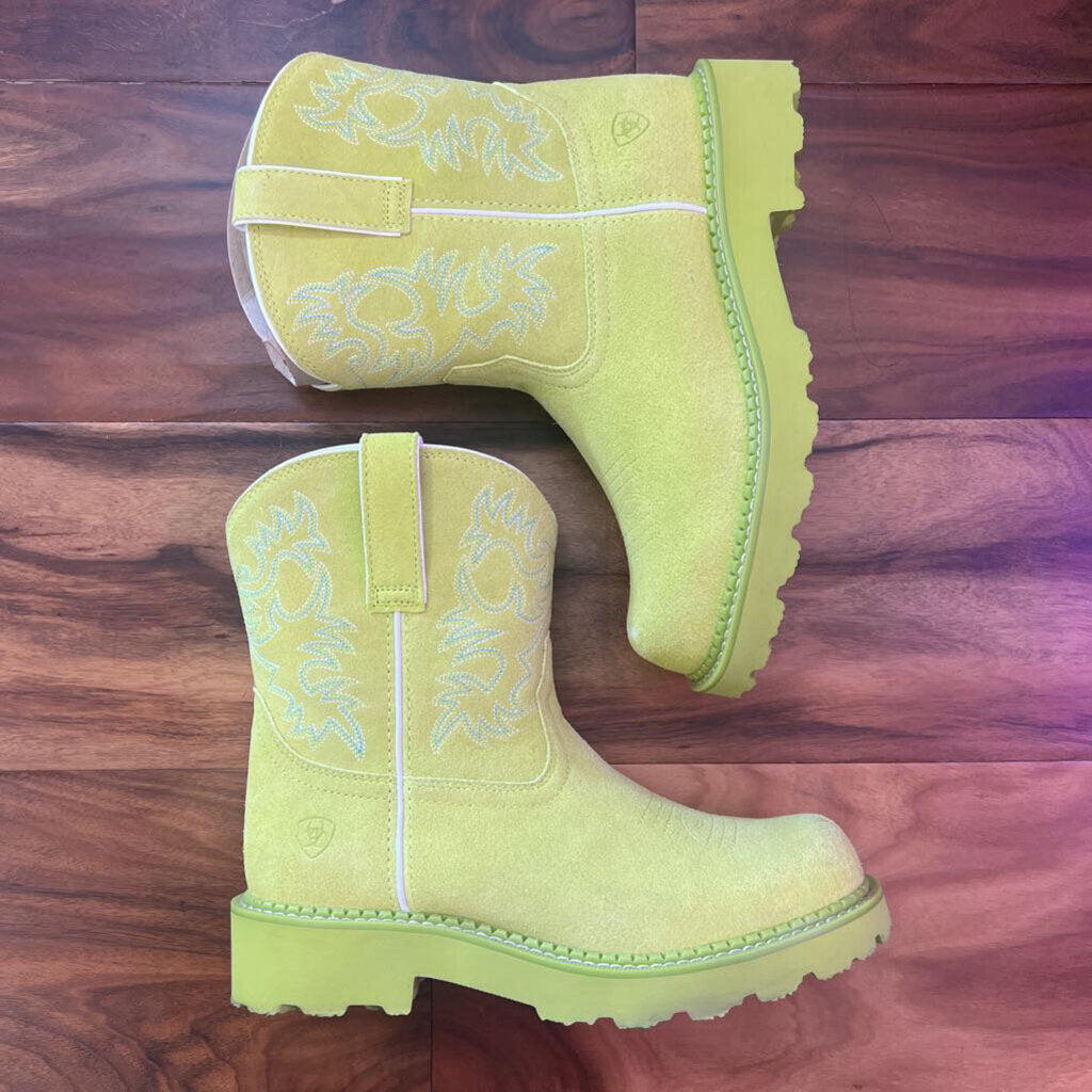 ARIAT FATBABYBOOT,LIME GREEN,8.5