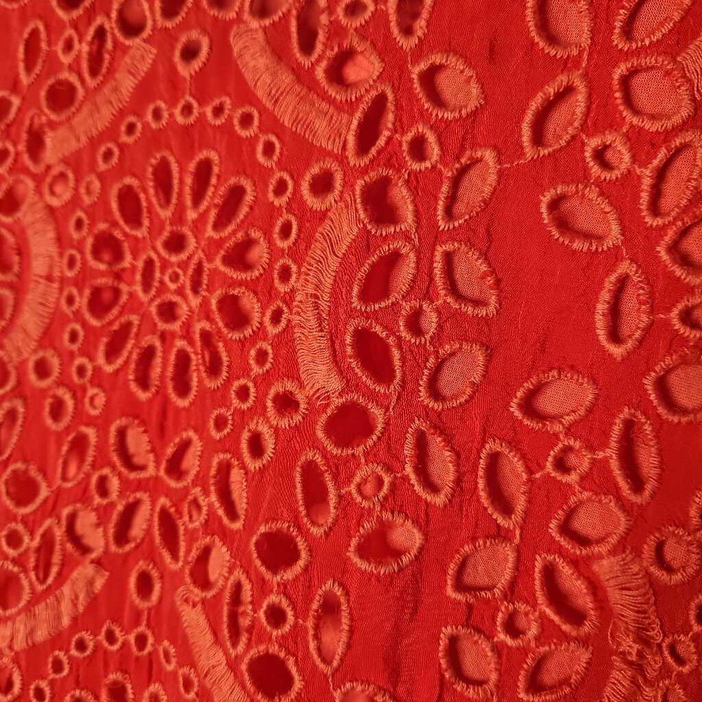 JOHNNY WAS,EYELET TANK TOP,RED,S