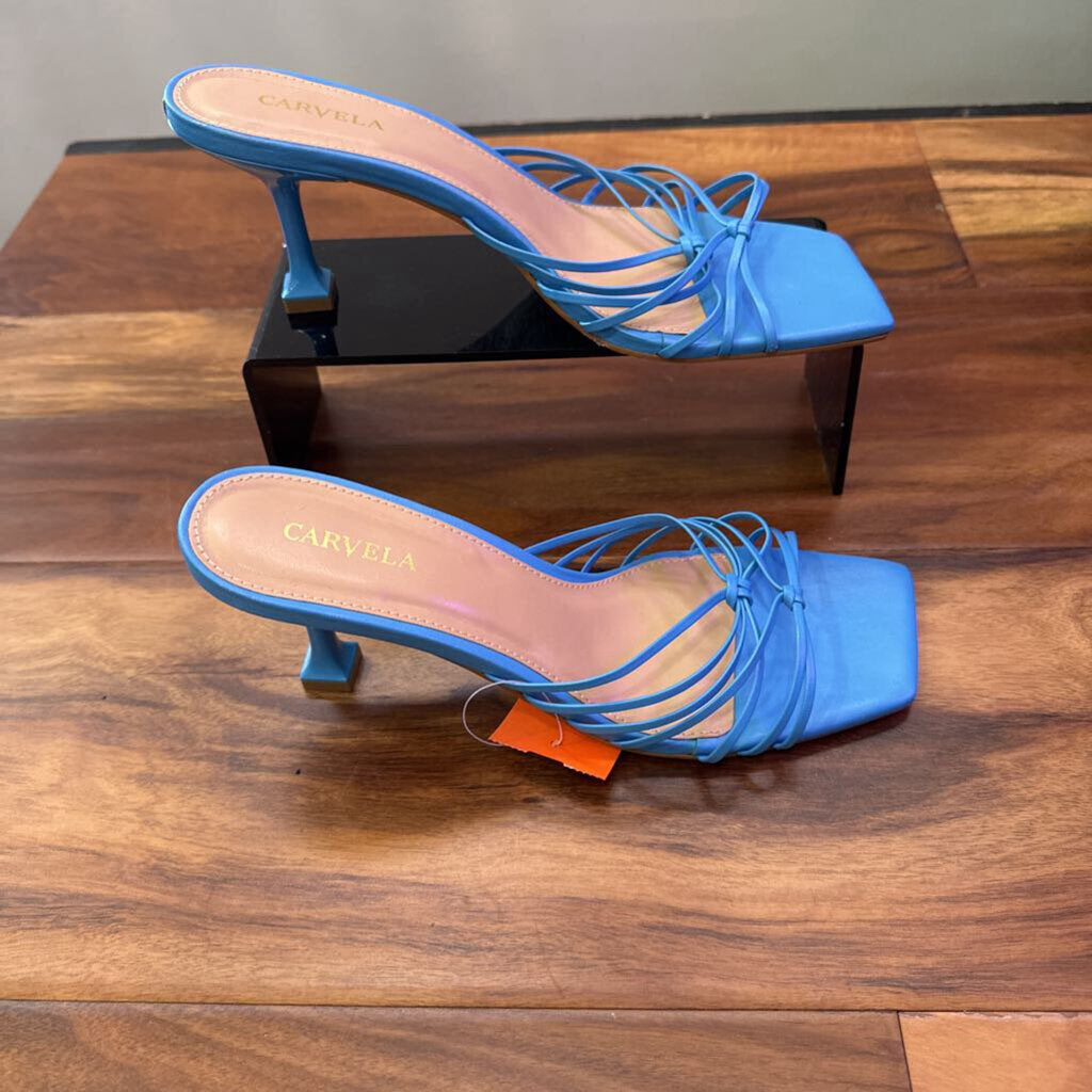 CARVELA,STRAP HEEL,BLUE,38