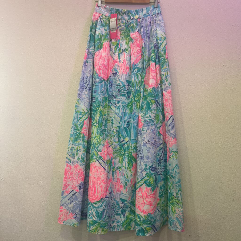 LILLY PULITZER,BOHEMIAN QUEEN SKIRT,MULTI,2