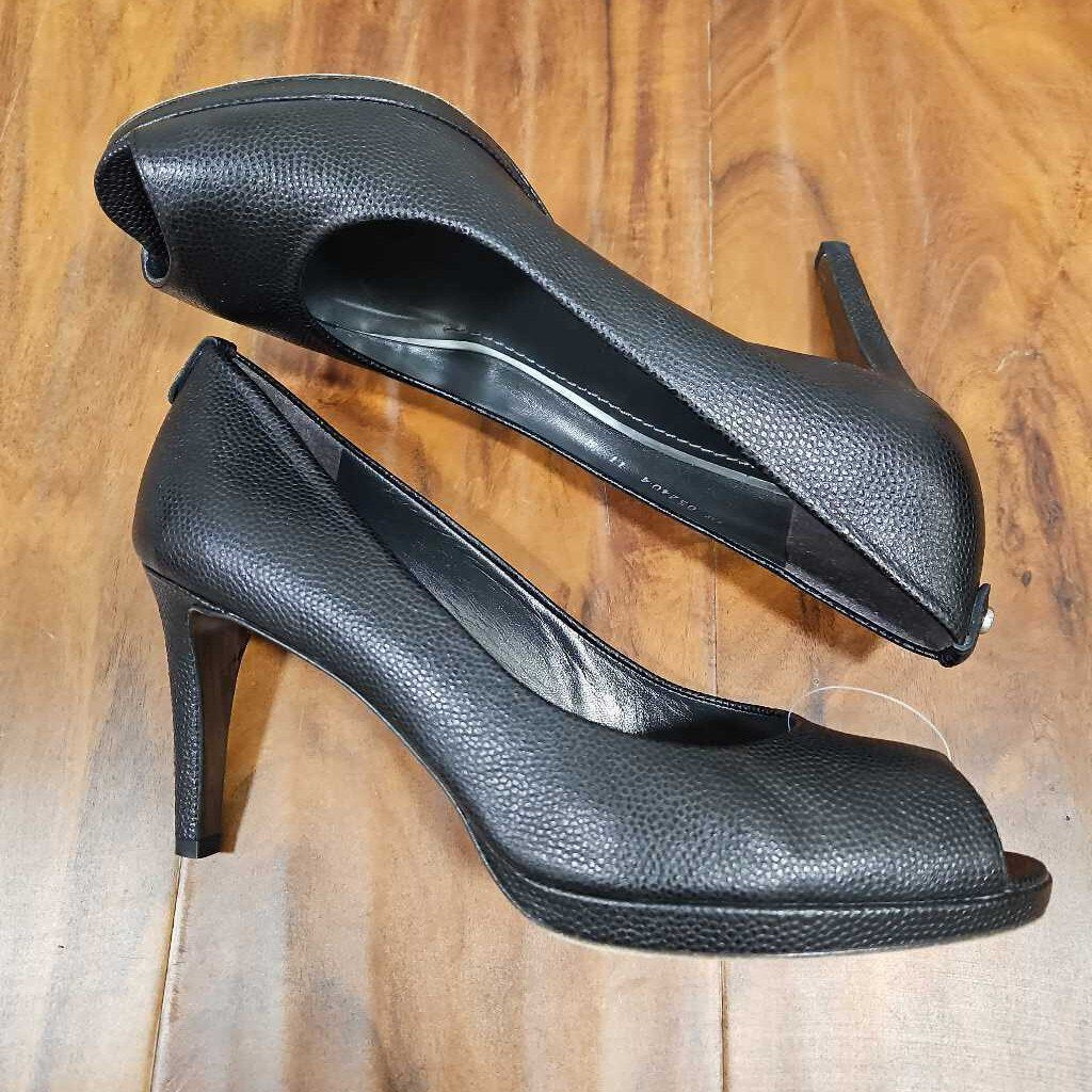 STUART WEIZMAN,OPEN TOE HEEL,BLACK,11