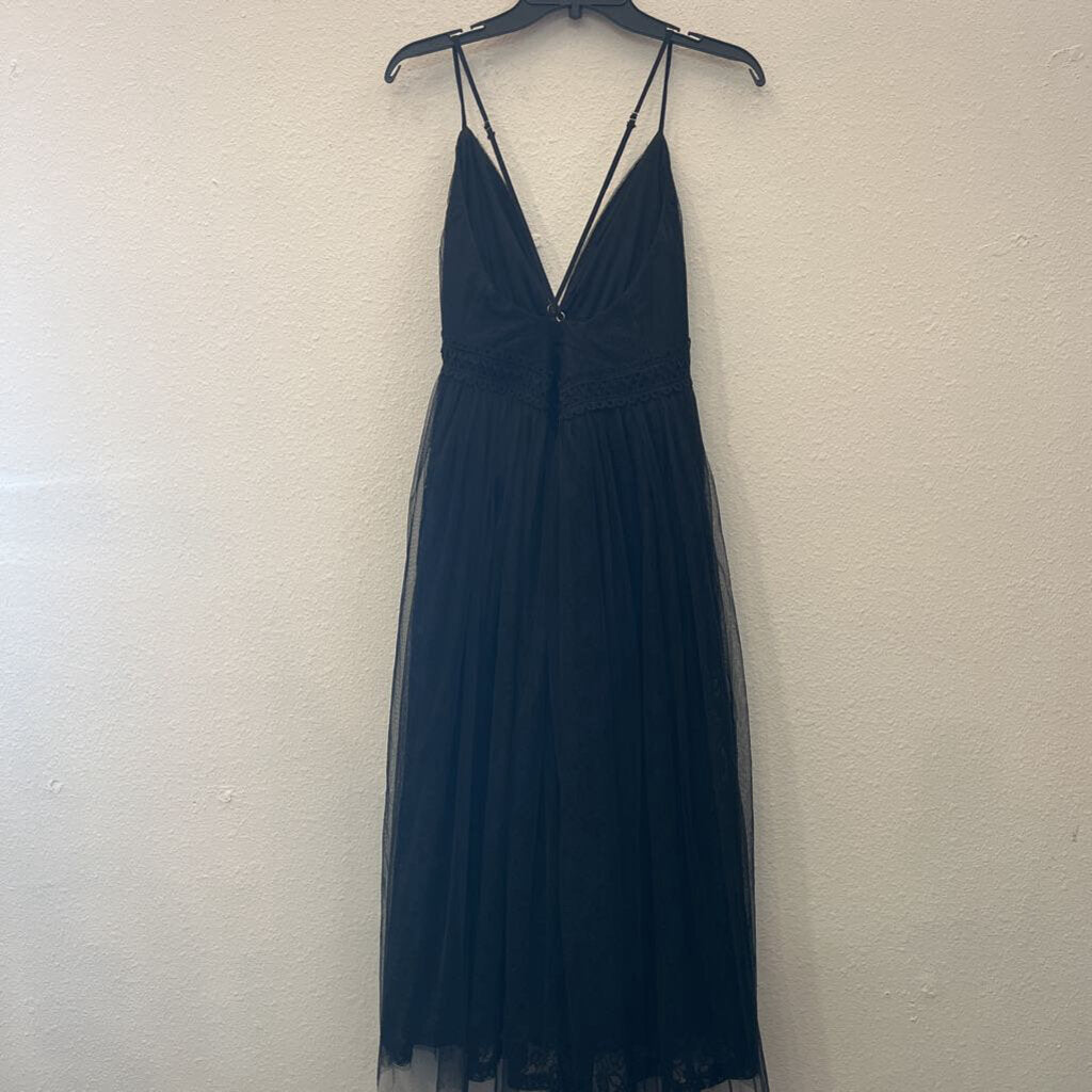 SWEET LEMON,TULLE TANK DRESS,BLACK,L