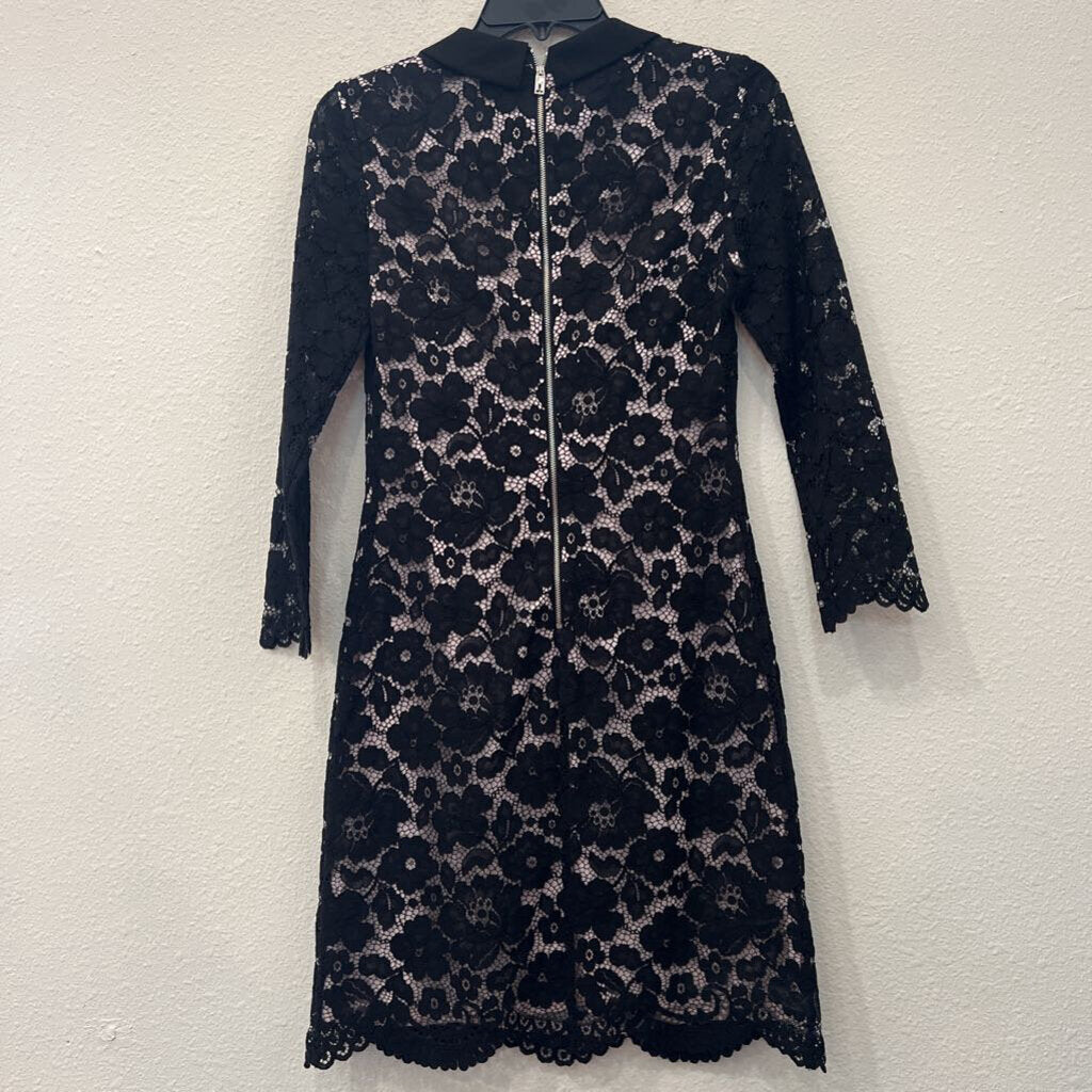 TED BAKER,LONGSLV LACE DRESS,BLACK,1