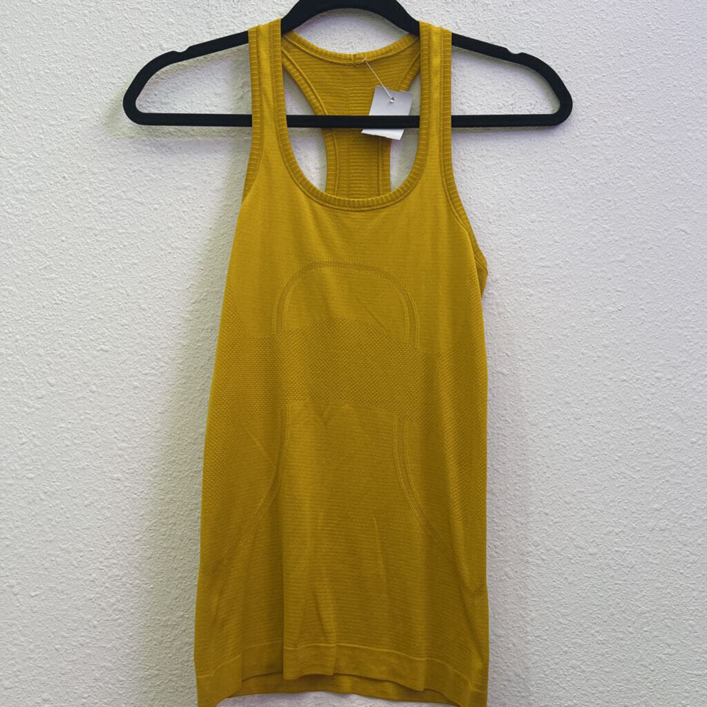LULULEMON, ATHLETIC TANK TOP,GOLD,2