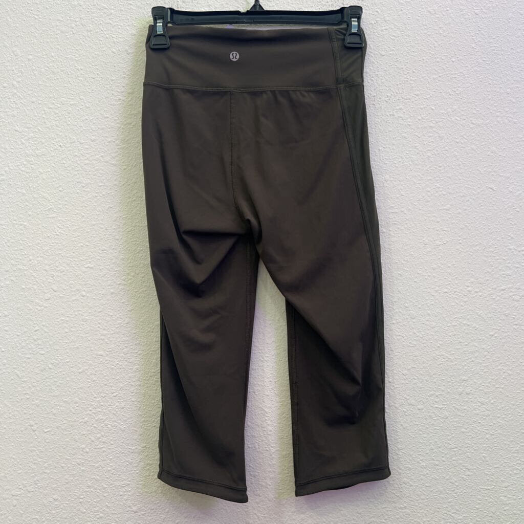 LULULEMON,LEGGINGS CROP,GREEN,4