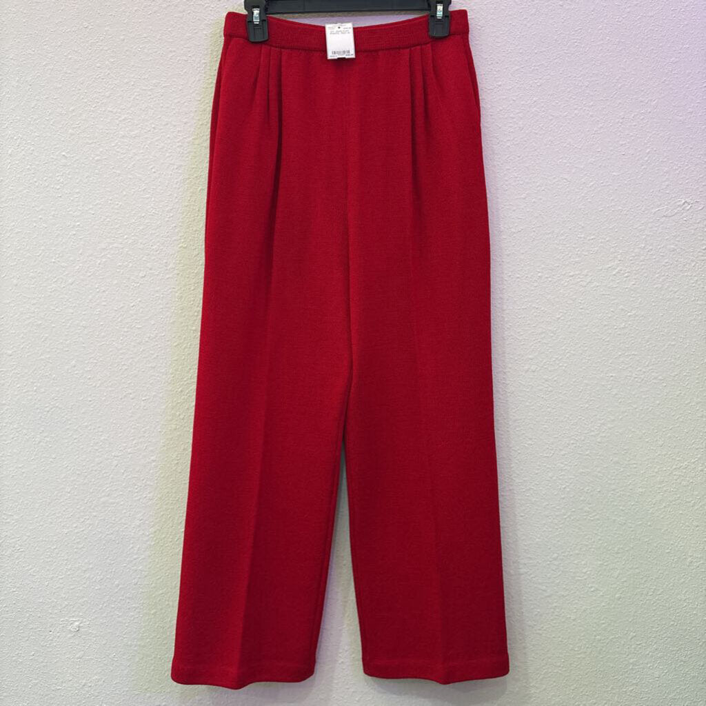 ST. JOHN,ST. JOHN KNIT PANTS ,RED,10