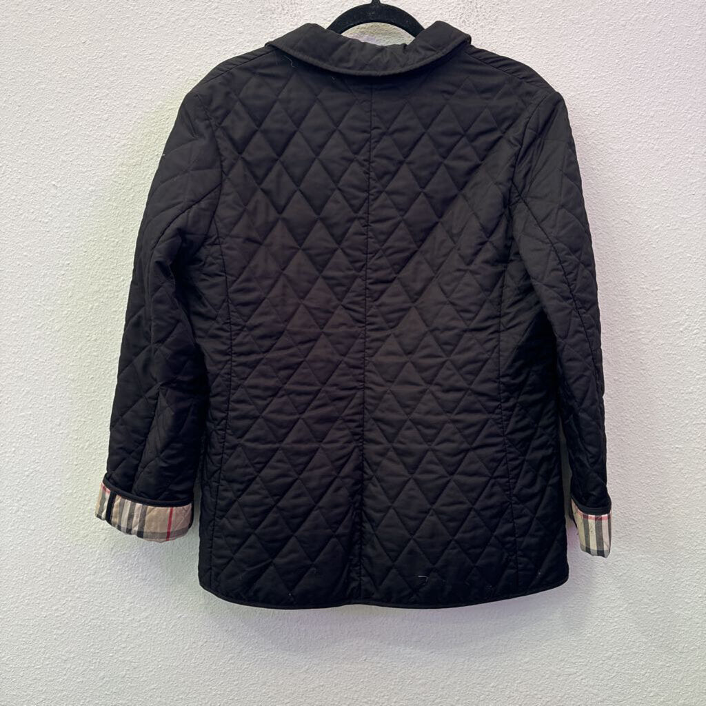 BURBERRY BRIT,QUILTED JACKET,BLACK,M