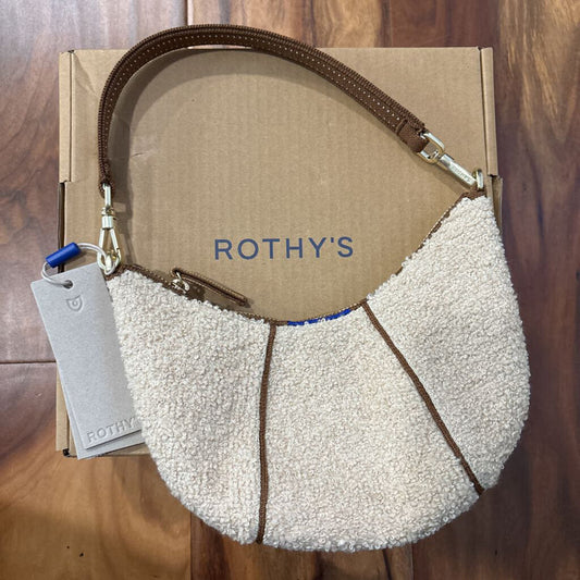 ROTHY'S,NWT HALF MOON SHOULDER BAG,CREAM