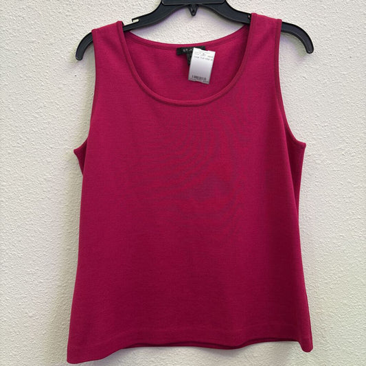 ST. JOHN,KNIT TANK TOP,PINK,M