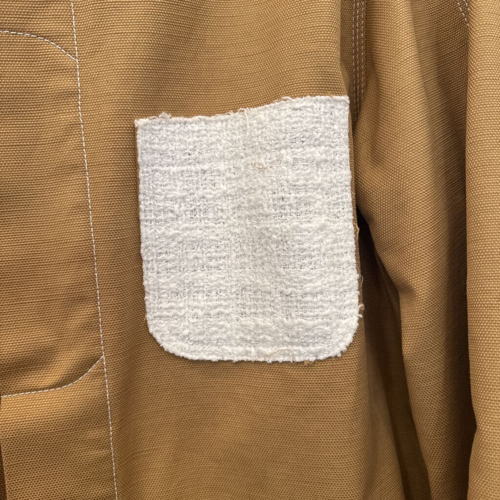 ST.JOHN,EXCLUSIVE ONE OF A KIND JACKET ,TAN/WHT ,XL
