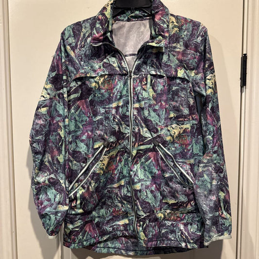 LULULEMON,PATTERNED LIGHTWGHT JACKET WITH HOOD,NEON/MULTI,6