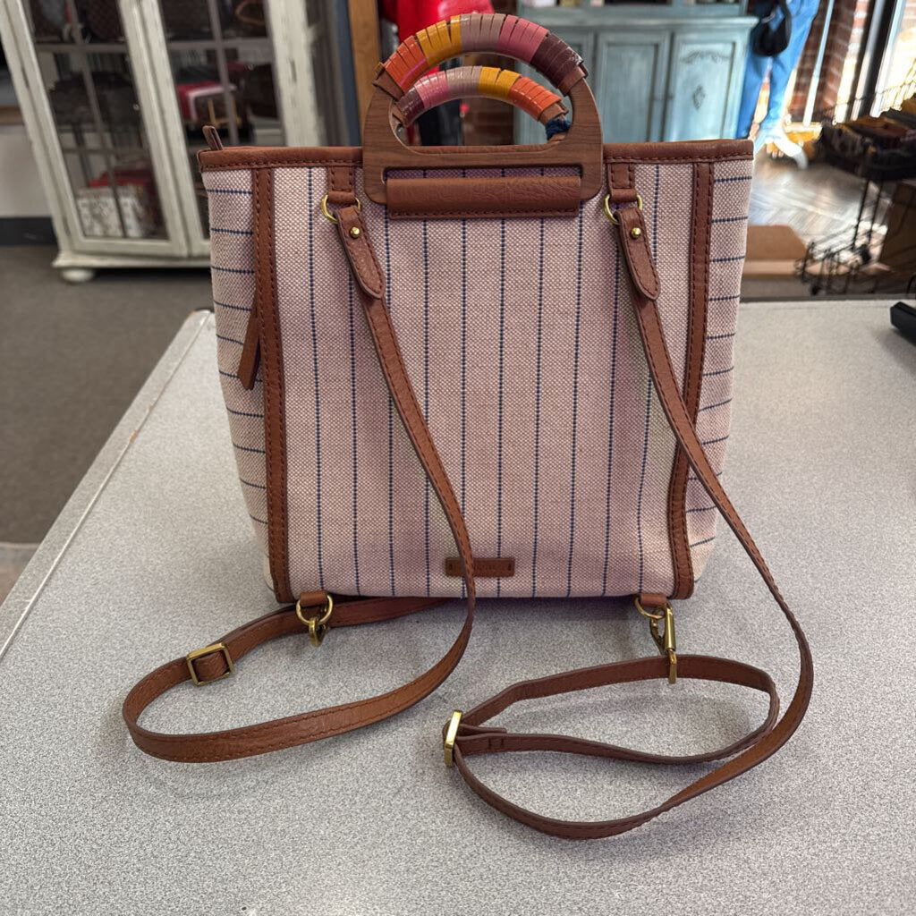 FOSSIL,STRIPE BACKPACK PURSE ,MULTI