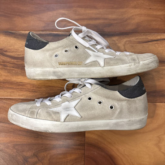 GOLDEN GOOSE,GOLDEN GOOSE SUPER STAR SNEAKER,GRAY BLACK,40