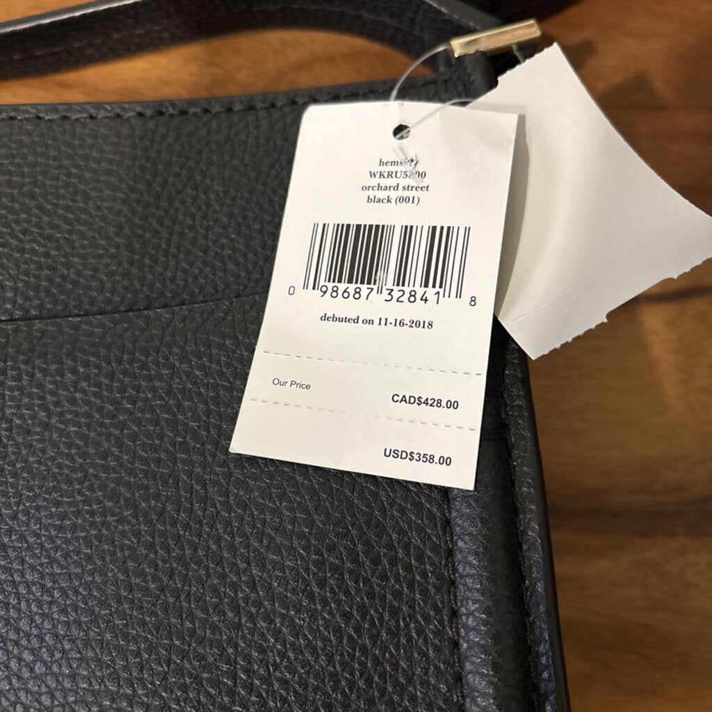KATE SPADE,LEATHER CROSSBODY,BLACK