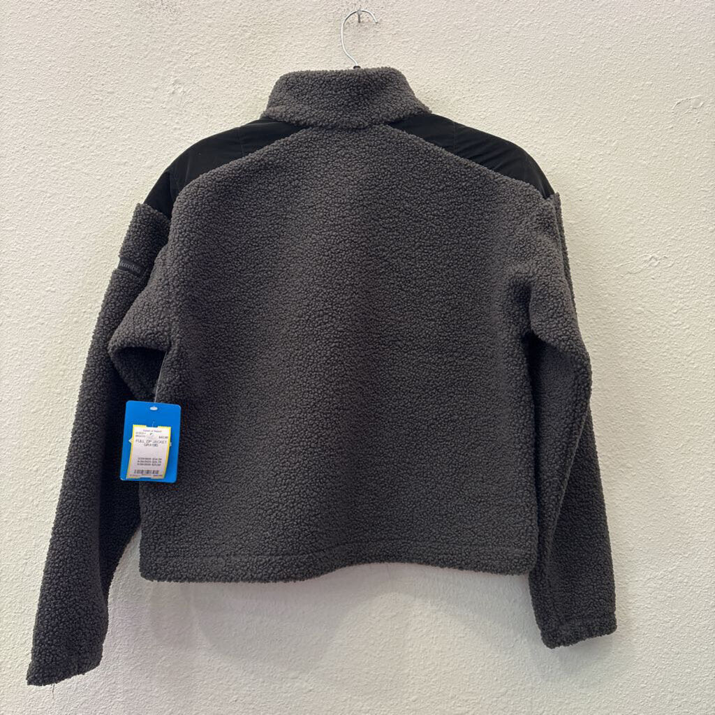 COLUMBIA,NWT FULL ZIP JACKET,GRAY,XS