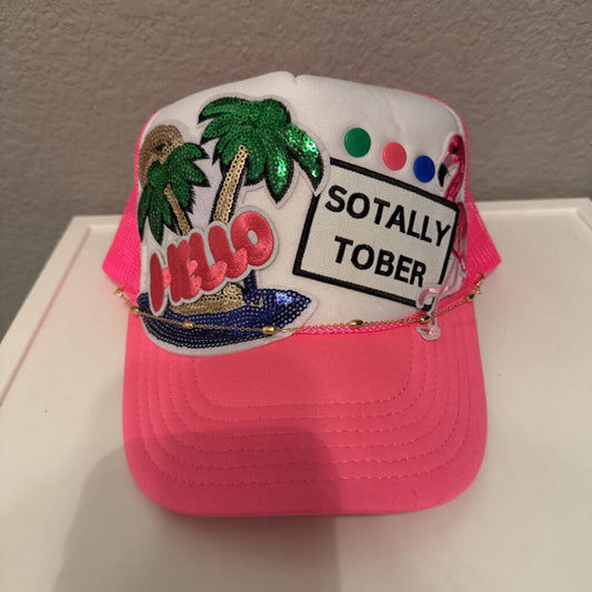 Otto,NEW SOTALLY TOBER HAT W/CHAIN,OLIVE GRN/BLK/YEL