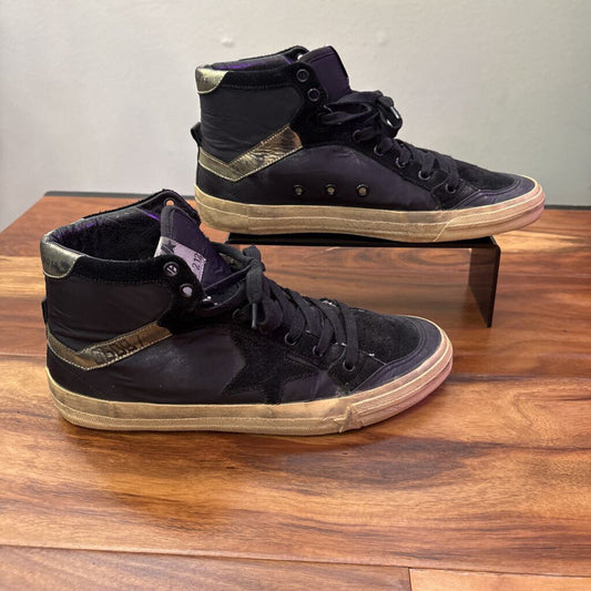 GOLDEN GOOSE,AUTHENTIC GG HIGHTOP SNEAKERS ,BLK ,40