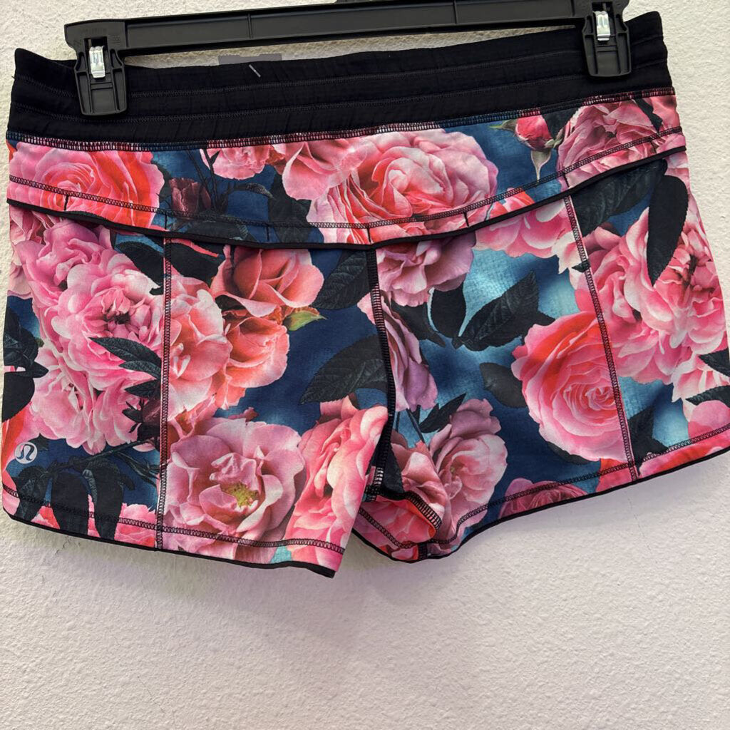 LULULEMON,ACTIVE FLORAL SHORTS ,MULTI,6