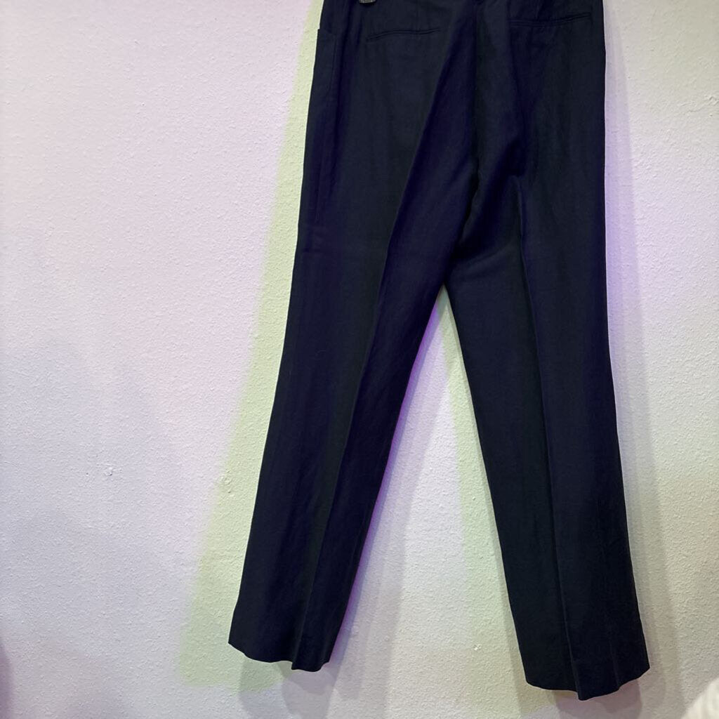 ALEX MARIE,LINEN TROUSER,NAVY,12