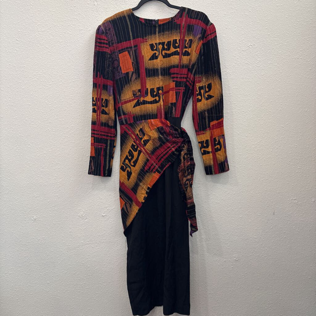 JOSEPH RIBKOFF,LONGSLV DRESS,MULTI,8