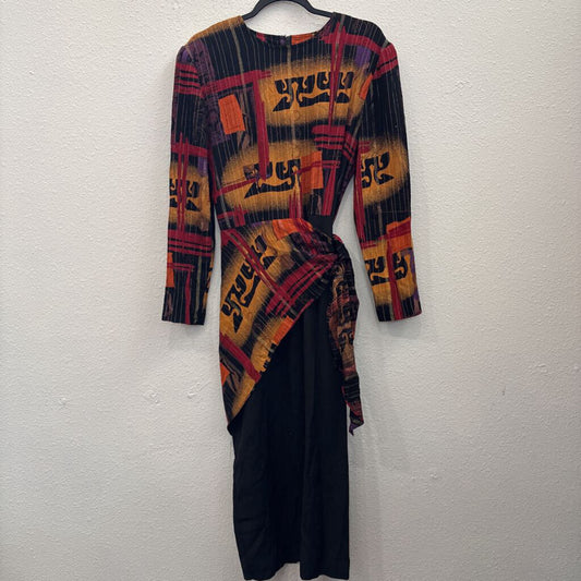 JOSEPH RIBKOFF,LONGSLV DRESS,MULTI,8