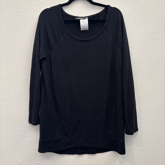 ATHLETA,LONGSLV TOP,BLACK,M