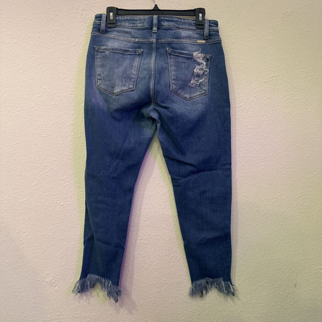 KANCAN,DENIM ANKLE SKINNY ,BLUE ,29
