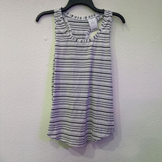 LULULEMON,LULU ACTIVE TANK TOP ,BLK/WHT,8