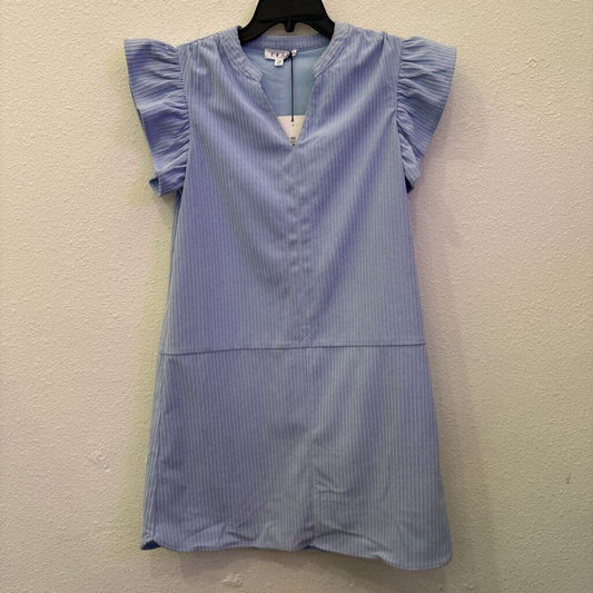 CORDUROY DRESS,BLUE,XS