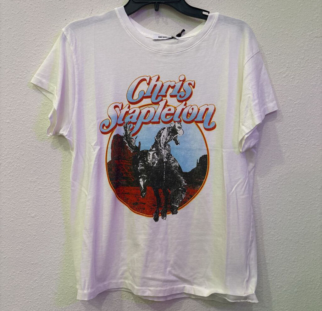 DAY DREAMER,GRAPHIC TEE CS,WHITE,M