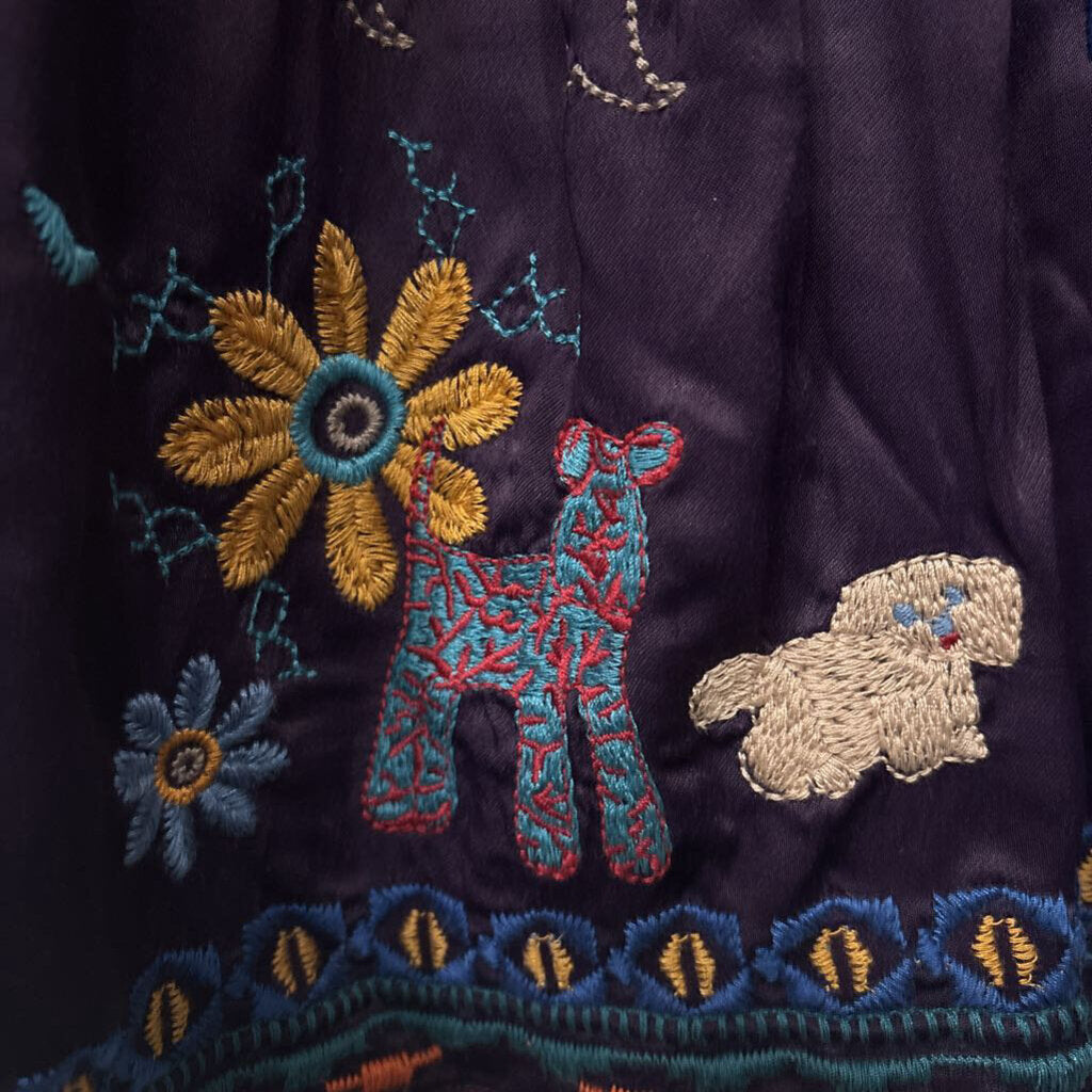 JOHNNY WAS,LONGSLV TUNIC,PURPLE,XL