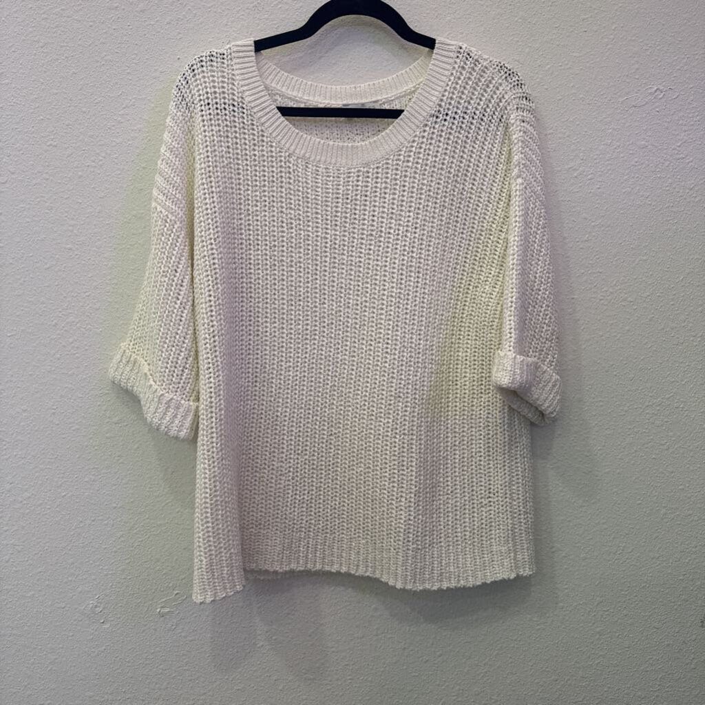 MULTIPLES,NEW SWEATER TOP ,IVORY,OS