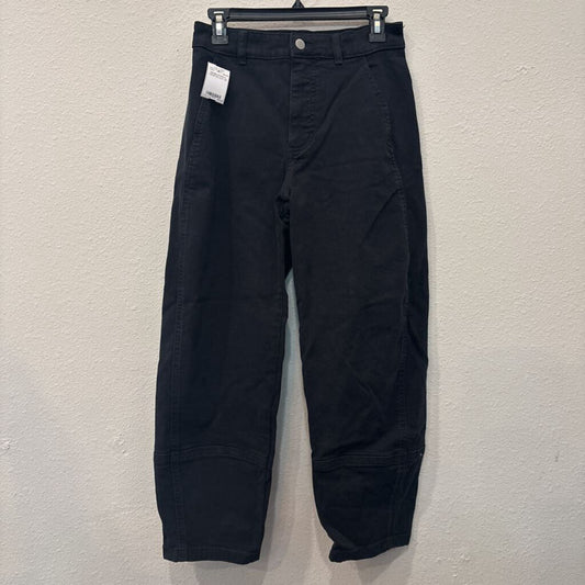 DENIM BARRLE CROP,BLACK,4R