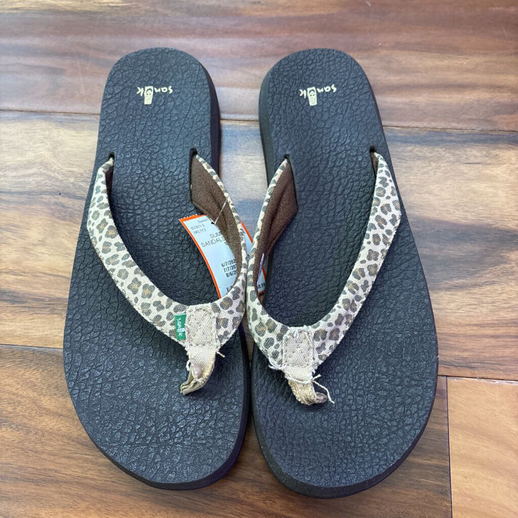 SANUK,SUMMER SANDALS,BROWN,10