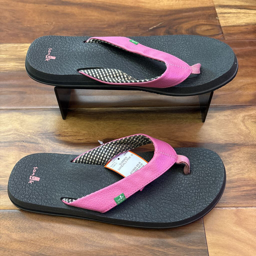 SANUK,SUMMER SANDALS,PINK,10
