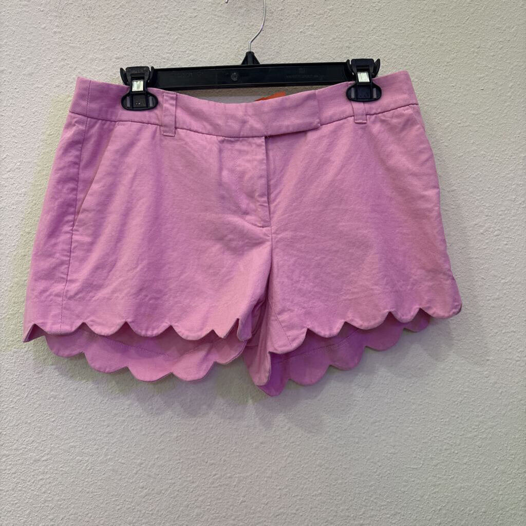 SCALLOPED SHORTS,PINK,4
