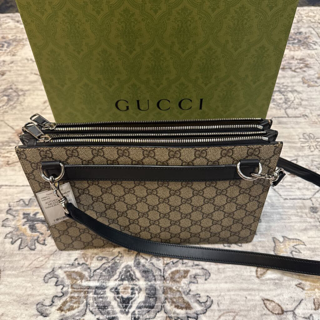 GUCCI,AUTHENTIC GG MESSENGER HANDBAG,MONO