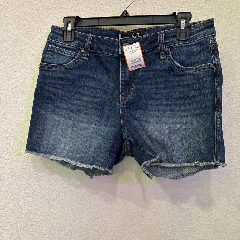 KUT,DENIM SHORTS,BLUE,6