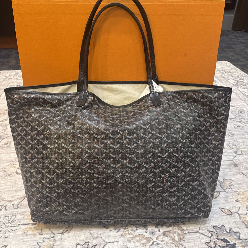 GOYARD,AUTHENTIC GOYARD TOTE ,BLACK ,LARGE