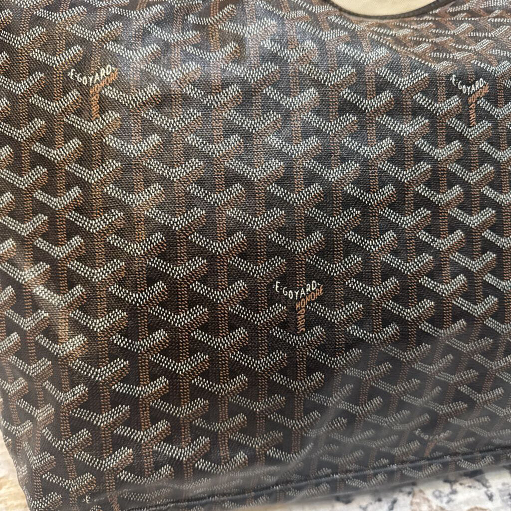 GOYARD,AUTHENTIC GOYARD TOTE ,BLACK ,LARGE