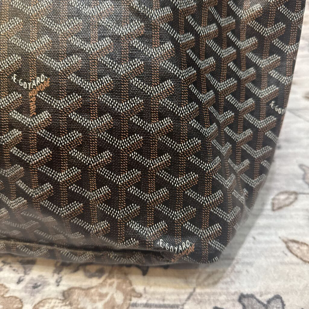 GOYARD,AUTHENTIC GOYARD TOTE ,BLACK ,LARGE
