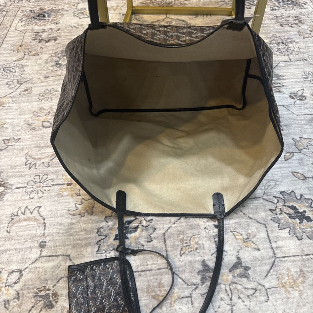 GOYARD,AUTHENTIC GOYARD TOTE ,BLACK ,LARGE