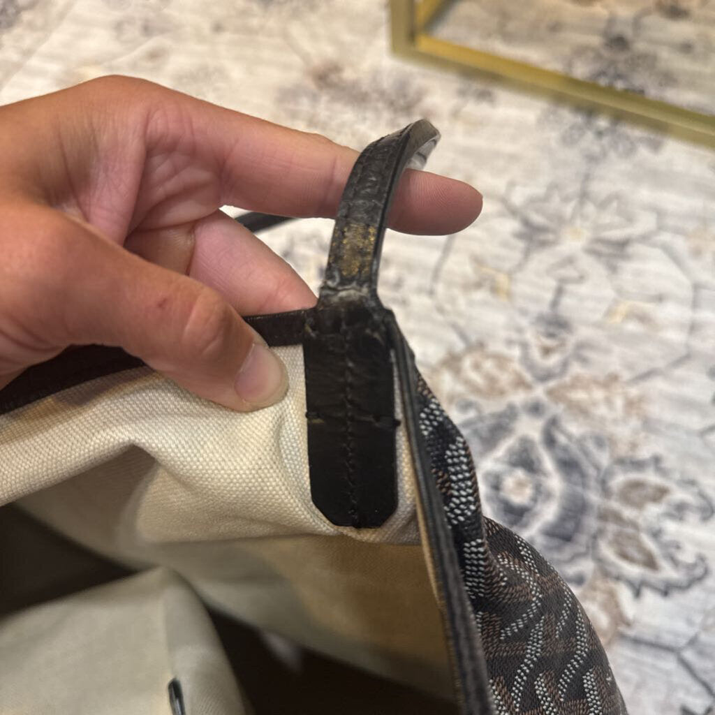 GOYARD,AUTHENTIC GOYARD TOTE ,BLACK ,LARGE