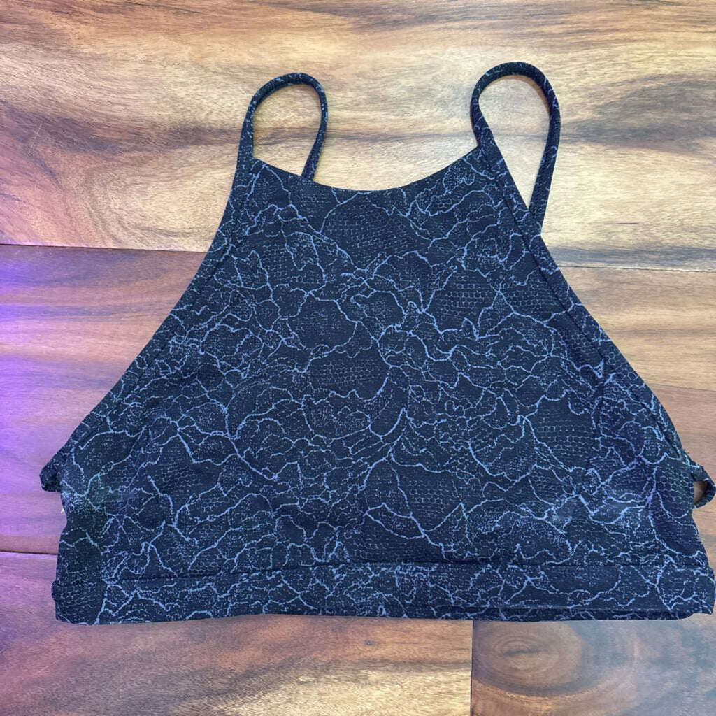 LULULEMON,LULU SPORTS BRA,BLK/GRY ,6